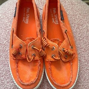Sperry women’s Orange Boat Shoes